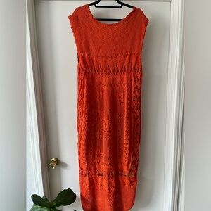 Free People Beach Mosaic Crochet Dress